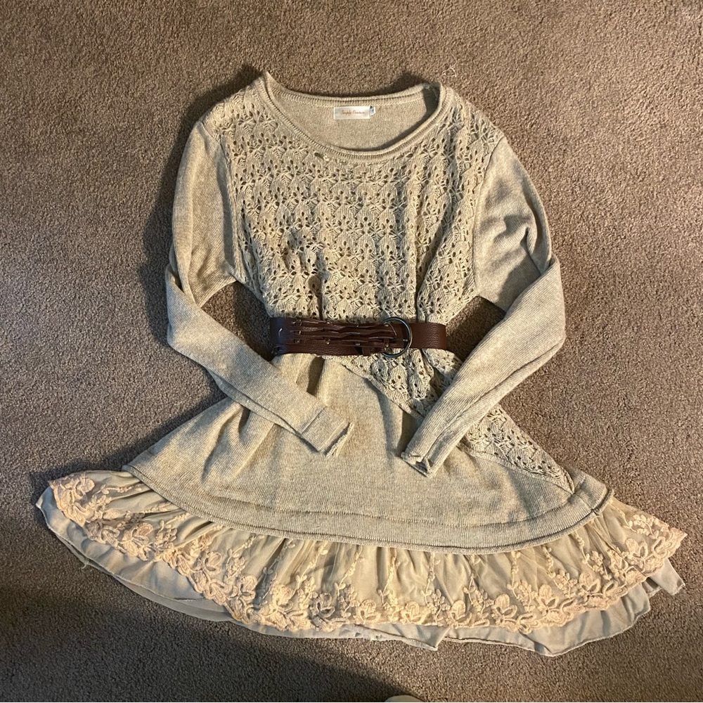 Fairy sweater mini dress